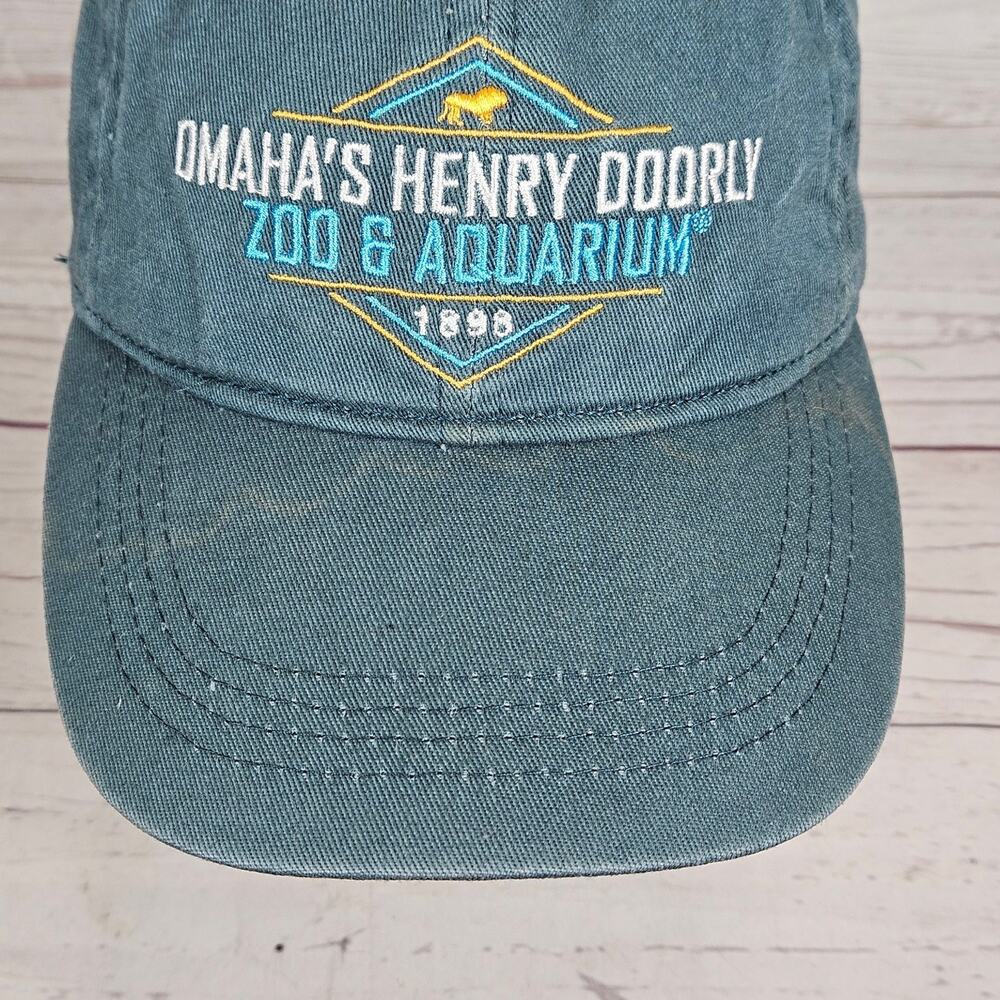 Omaha's Henry Doorly Zoo Hat ACE USA Dad Cap Men's Adjustable Teal Cotton - Picture 2 of 8